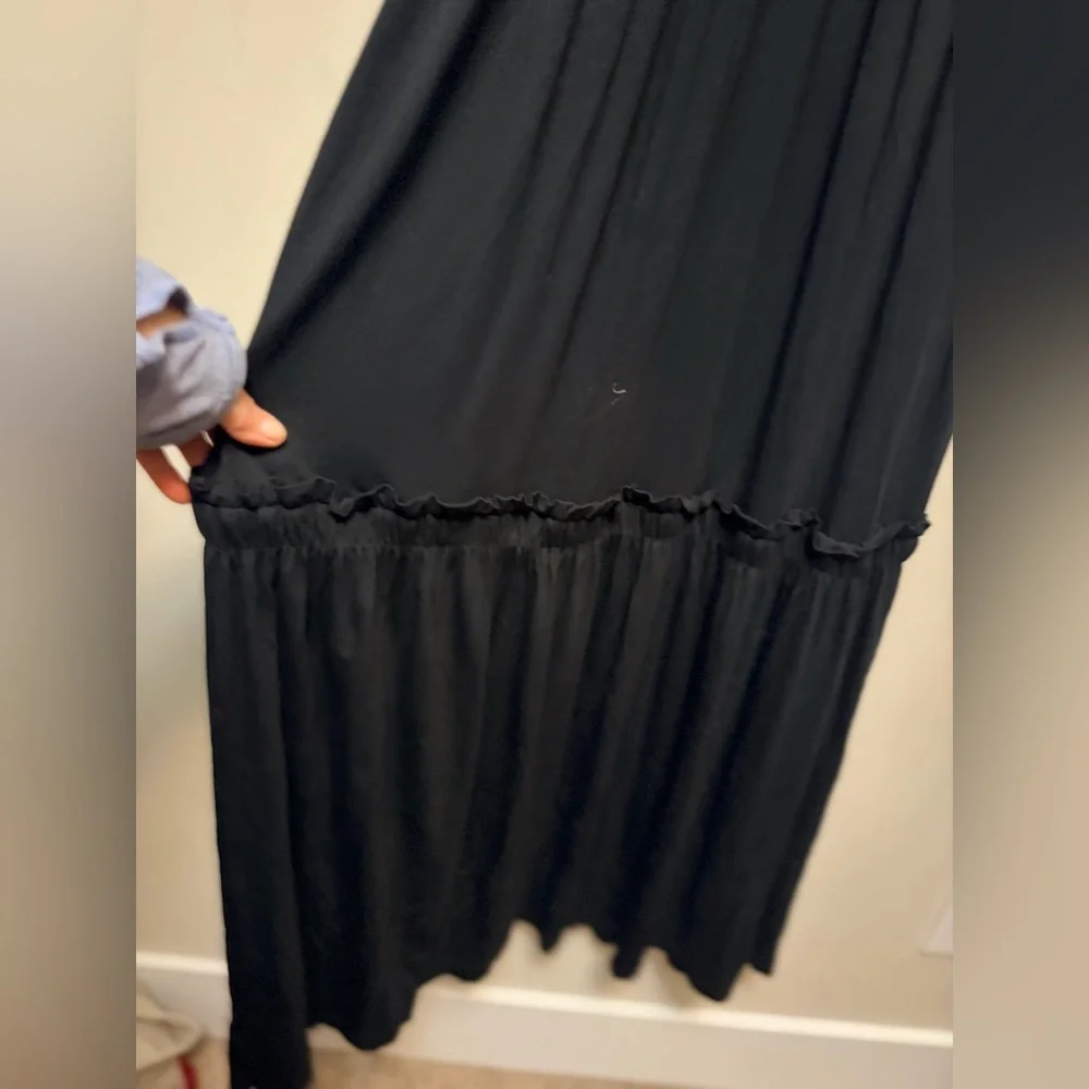 Z SUPPLY Black Halter Key Hole Chest Maxi Dress - Picture 5 of 8